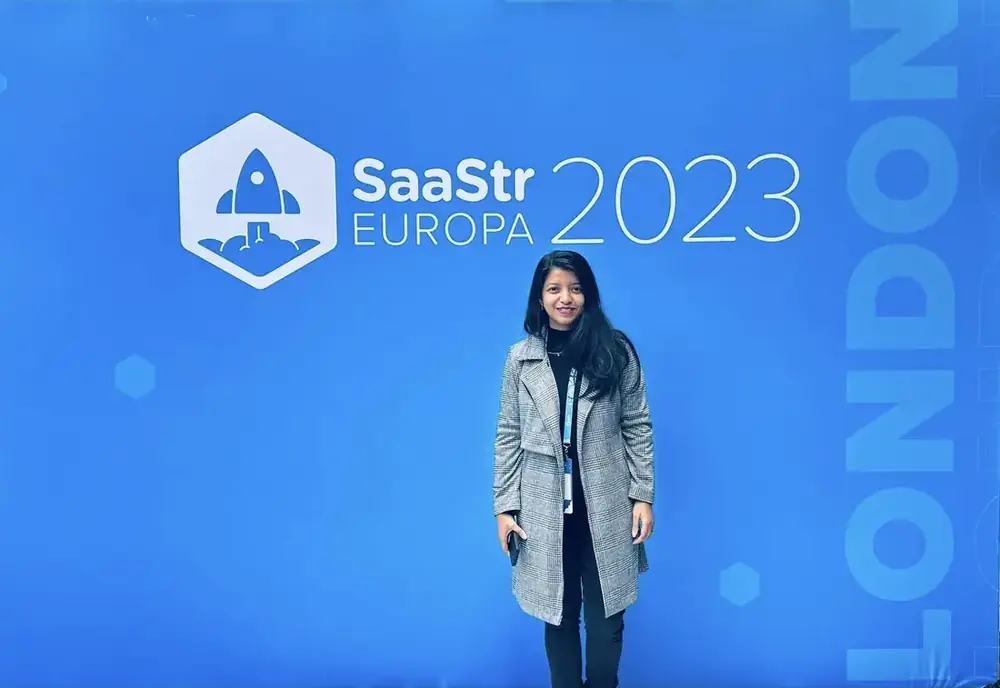 Afshana Diya at SaaStr Europa 2023 in London